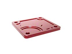 BuiltRight Industries Bed Plug Cover; Red (20-23 Jeep Gladiator JT)