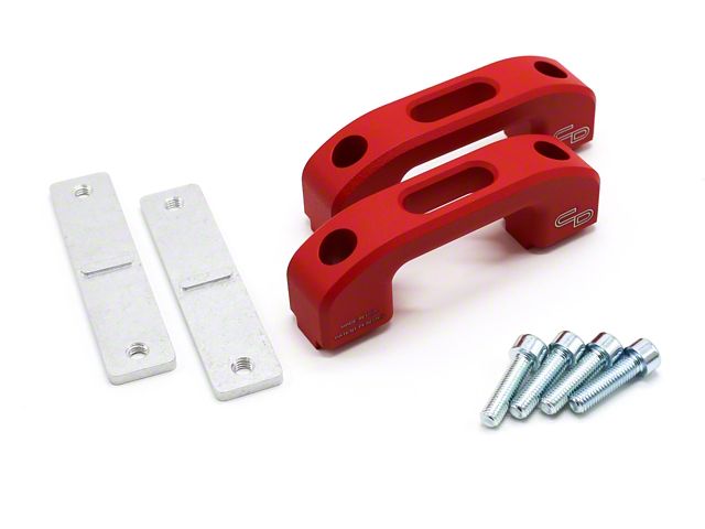 Charvonia Design Rail Tie-Down Anchors; Red (05-23 Tacoma)