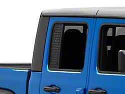 SEC10 Small Punched Rear Window Decal; Gloss Black (20-23 Jeep Gladiator JT)