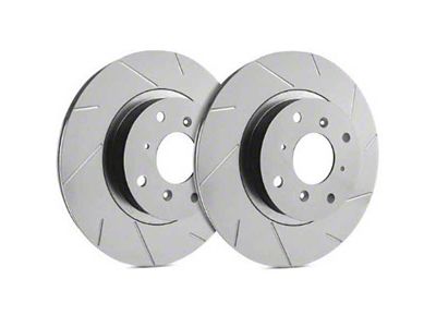 SP Performance Slotted Rotors with Gray ZRC Coating; Rear Pair (20-24 Jeep Gladiator JT)