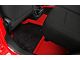 Double Layer Diamond Front and Rear Floor Mats; Base Full Red and Top Layer Black (20-24 Jeep Gladiator JT)