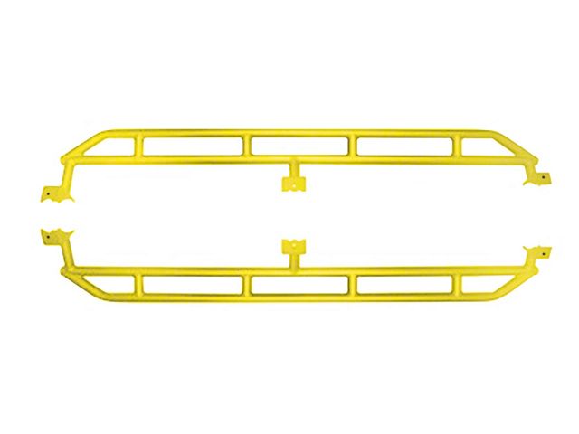 ACE Engineering Rock Sliders; Neon Yellow (20-24 Jeep Gladiator JT)