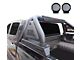 Classic Pro Roll Bar with 9-Inch Black Round Flood LED Lights; Black (20-24 Jeep Gladiator JT)