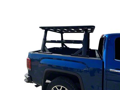 Spike Extendable Truck Bed Rack with Cross Bar and Platform Tray (Universal; Some Adaptation May Be Required)