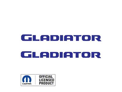 GLADIATOR Hood Graphic; Blue (20-24 Jeep Gladiator JT)
