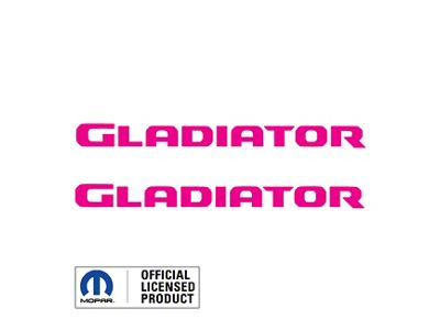 GLADIATOR Hood Graphic; Hot Pink (20-24 Jeep Gladiator JT)