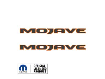 MOJAVE Hood Graphic; Dark Gray with Orange Outline (20-24 Jeep Gladiator JT)