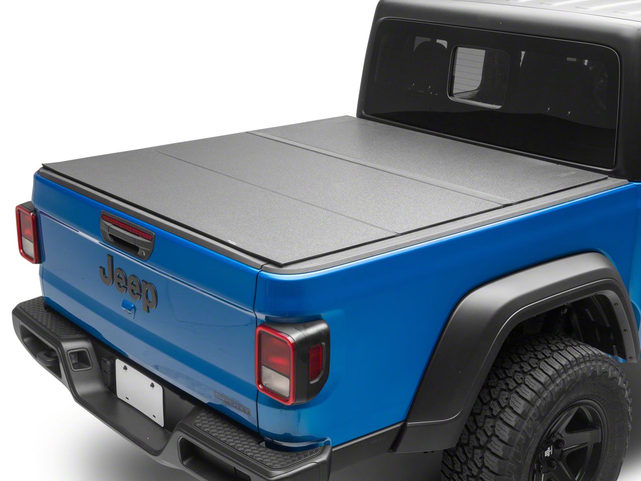 Weathertech Jeep Gladiator AlloyCover Hard Tri-Fold Tonneau Cover ...