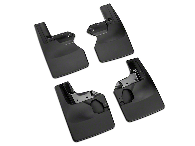 Weathertech No-Drill Mud Flaps; Front and Rear; Black (20-23 Jeep Gladiator JT Launch Edition, Rubicon)