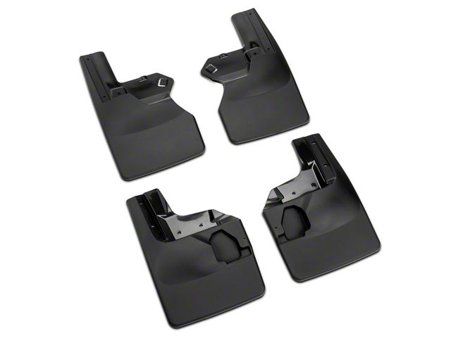 Weathertech No-Drill Mud Flaps; Front and Rear; Black (20-24 Jeep Gladiator JT Launch Edition, Rubicon)
