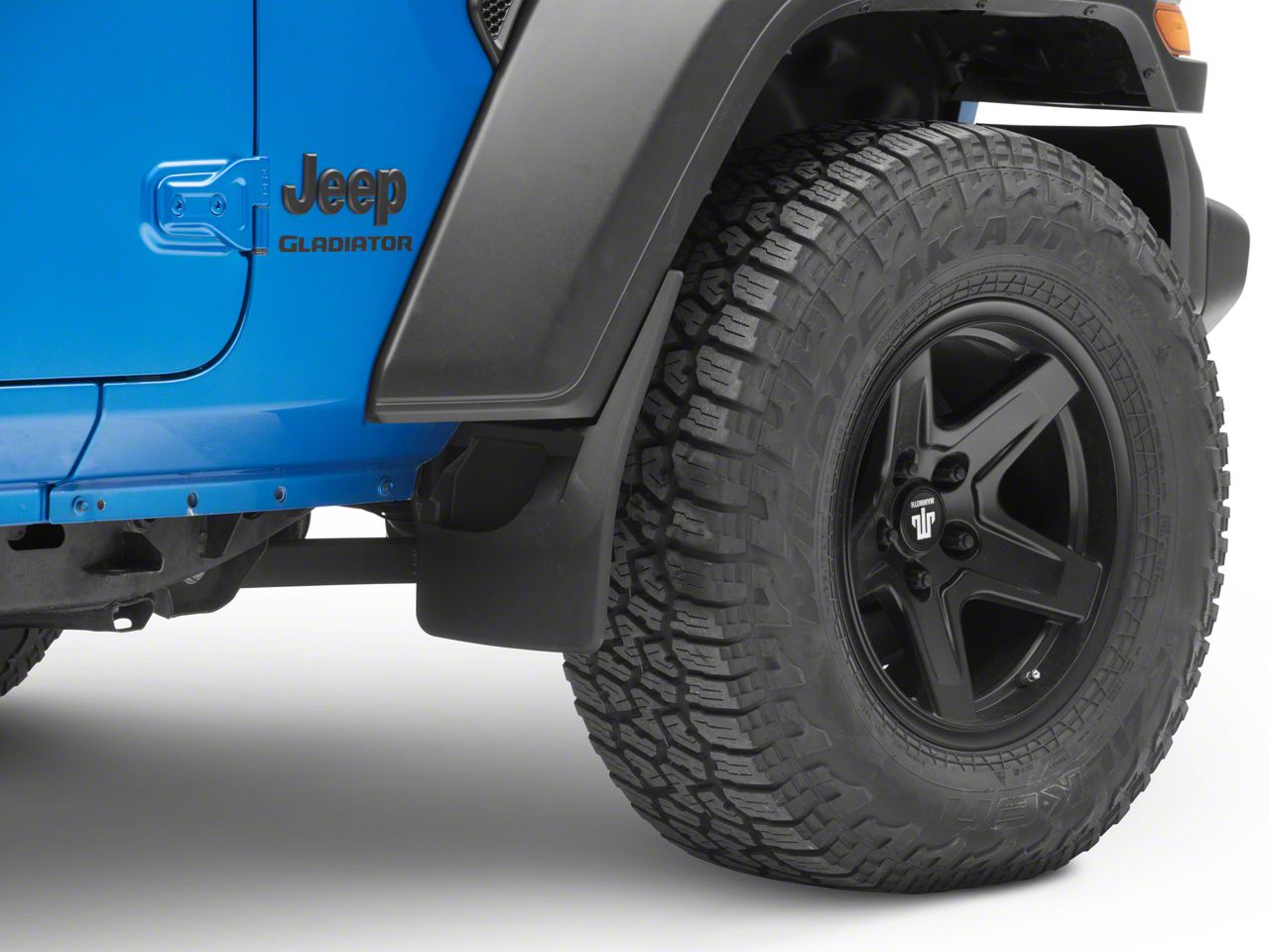 Weathertech Jeep Gladiator No-Drill Mud Flaps; Front and Rear; Black ...