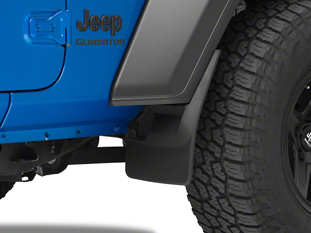 Weathertech No-Drill Mud Flaps; Front and Rear; Black (05-15 Tacoma w/ OE Fender Flares, Excluding X-Runner)