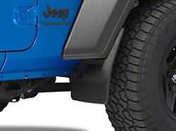 Weathertech No-Drill Mud Flaps; Front and Rear; Black (20-22 Jeep Gladiator JT Overland, Sport w/o Max Tow Package)