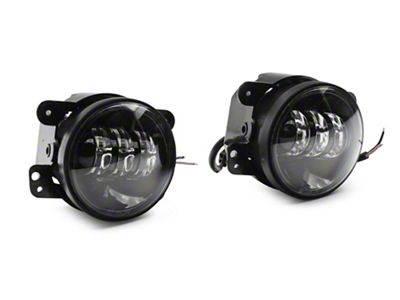 4-Inch LED Fog Lights; Black (20-24 Jeep Gladiator JT)