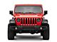 7-Inch LED Headlights with Partial Halo; Black Housing; Clear Lens (20-24 Jeep Gladiator JT)