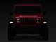 7-Inch LED Headlights with Partial Halo; Black Housing; Clear Lens (20-24 Jeep Gladiator JT)