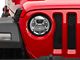 7-Inch LED Headlights with Partial Halo; Silver Housing; Clear Lens (20-24 Jeep Gladiator JT)