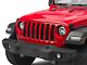 7-Inch LED Headlights with Partial Halo; Silver Housing; Clear Lens (20-24 Jeep Gladiator JT)