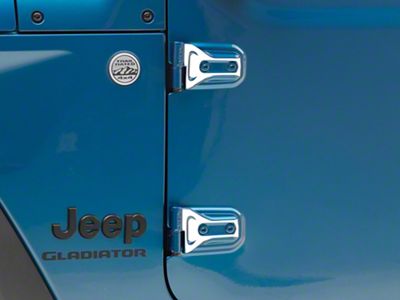 SEC10 Hinge Accent Decal; White (20-24 Jeep Gladiator JT)