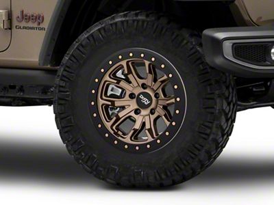Dirty Life DT-1 Matte Gold Wheel; 17x9 (20-24 Jeep Gladiator JT)