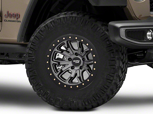 Dirty Life DT-1 Matte Gunmetal Wheel; 17x9 (20-23 Jeep Gladiator JT)