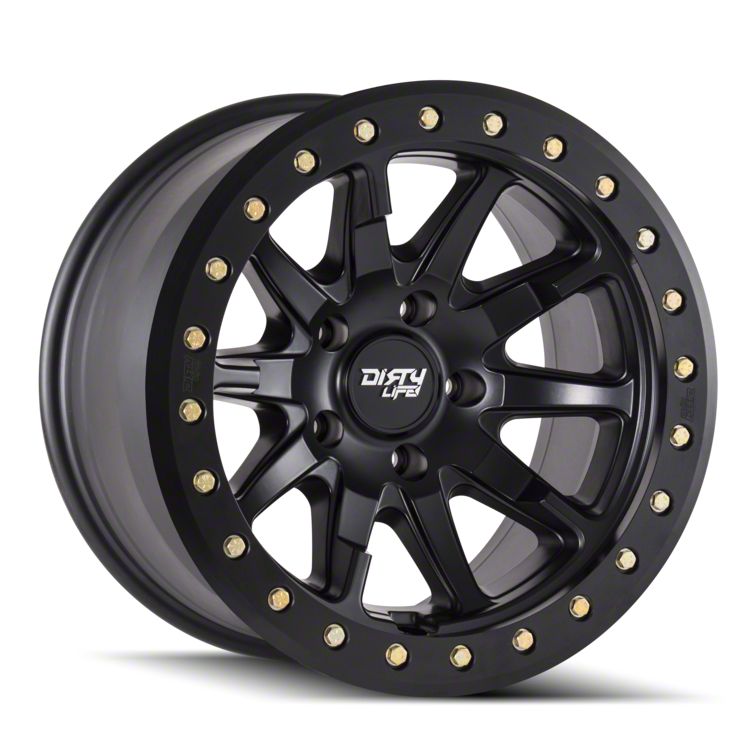 Dirty Life DT-2 Matte Black Wheel; 17x9 (20-23 Jeep Gladiator JT)
