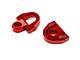 Charvonia Design Billet Tie Down D-Rings; Red (05-24 Tacoma)
