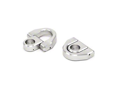 Charvonia Design Billet Tie Down D-Rings; Silver (05-24 Tacoma)