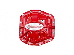 Rancho rockGEAR Dana 44 Front Differential Cover; Red (18-23 Jeep Wrangler JL Rubicon)