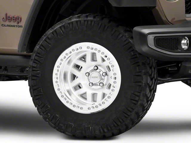 KMC Machete Crawl Machined Wheel; 17x9 (20-24 Jeep Gladiator JT)