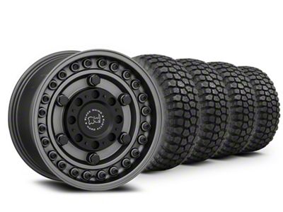17x9 Black Rhino Armory Wheel - 37in 37x12.50R17 Ironman Mud-Terrain All Country Tire; Wheel & Tire Package (20-24 Jeep Gladiator JT)