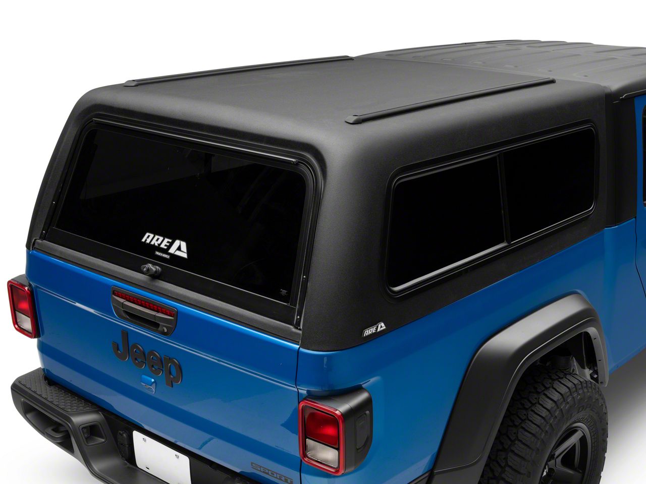 A.R.E. Jeep Gladiator CX Classic Bed Cap; Matte Black LineX JPGLADCXCLOTR (2024 Jeep Gladiator