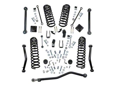 SuperLift 4-Inch Dual Rate Coil Suspension Lift Kit with Shock Relocation Brackets (20-24 Jeep Gladiator JT, Excluding Mojave)