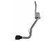 Pypes Phantom Series Street Pro Single Exhaust System with Black Tip; Side Exit (20-24 3.6L Jeep Gladiator JT, Excluding Launch Edition & Rubicon)