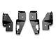 Platinum 4-Inch Oval Side Step Bars; Black (20-24 Jeep Gladiator JT)