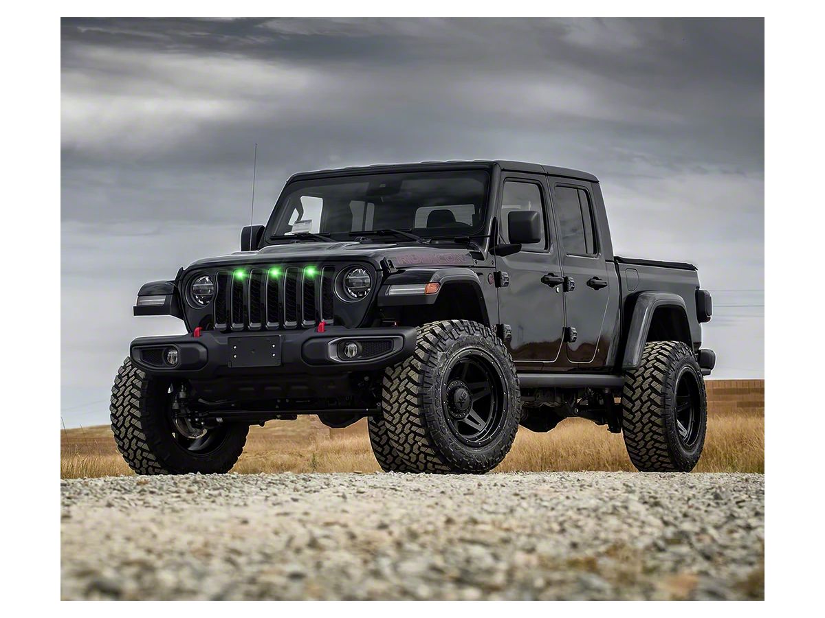 Oracle Jeep Gladiator Pre-Runner Style LED Grille Light Kit; Green 5871-004  (20-23 Jeep Gladiator JT) - Free Shipping