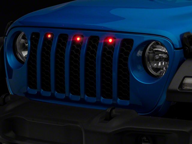 Oracle Pre-Runner Style LED Grille Light Kit; Red (20-24 Jeep Gladiator JT)