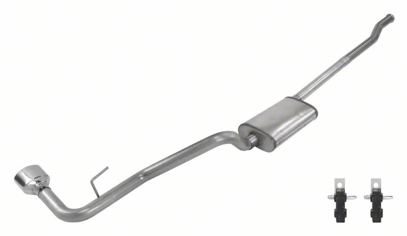 Pypes Street Pro Single Exhaust System with Polished Tip; Side Exit (20-23 3.6L Jeep Gladiator JT Launch Edition, Rubicon)