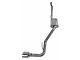 Pypes Street Pro Single Exhaust System with Polished Tip; Side Exit (20-24 3.6L Jeep Gladiator JT, Excluding Launch Edition & Rubicon)
