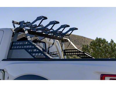 Boundry TrailBreaker Truck Bed Chase Rack with 2-Moto and 4-Bike Attachments (Universal; Some Adaptation May Be Required)