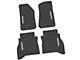 FLEXTREAD Factory Floorpan Fit Tire Tread/Scorched Earth Scene Front and Rear Floor Mats with White Gladiator Insert; Black (20-24 Jeep Gladiator JT)