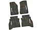 FLEXTREAD Factory Floorpan Fit Tire Tread/Scorched Earth Scene Front and Rear Floor Mats with White Mojave Insert; Rugged Woods (20-24 Jeep Gladiator JT)