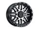Black Rhino Alamo Gloss Black with Machined Face and Stainless Bolts Wheel; 18x9 (20-24 Jeep Gladiator JT)