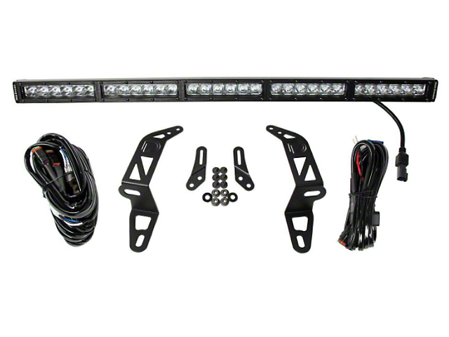 Diode Dynamics SS30 30-Inch Bumper Mount Single LED Light Bar Kit; White Driving (18-23 Jeep Wrangler JL)