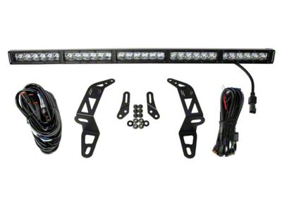Diode Dynamics SS30 30-Inch Bumper Mount Single LED Light Bar Kit; White Driving (20-24 Jeep Gladiator JT)