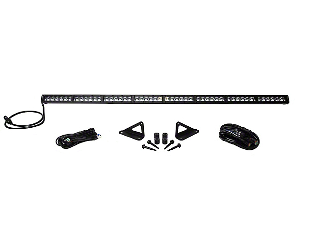 Diode Dynamics SS50 50-Inch Hood Mount LED Light Bar Kit; White Driving (18-23 Jeep Wrangler JL, Excluding 4xe)