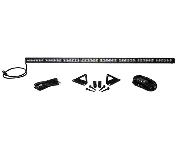 Diode Dynamics SS50 50-Inch Hood Mount LED Light Bar Kit; White Driving (18-24 Jeep Wrangler JL, Excluding 4xe)