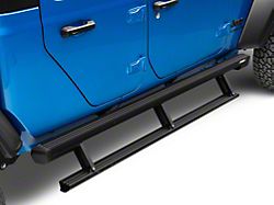 ActionTrac Powered Running Boards; Carbide Black (20-23 Jeep Gladiator JT)