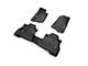 Mopar All-Weather Front and Rear Floor Mats with Red Jeep Logo; Black (20-23 Jeep Gladiator JT)