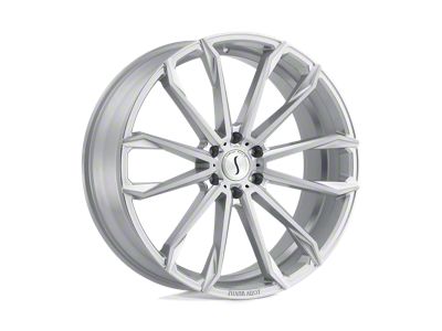Status Mastadon Silver with Brushed Machined Face Wheel; 22x9.5 (20-24 Jeep Gladiator JT)